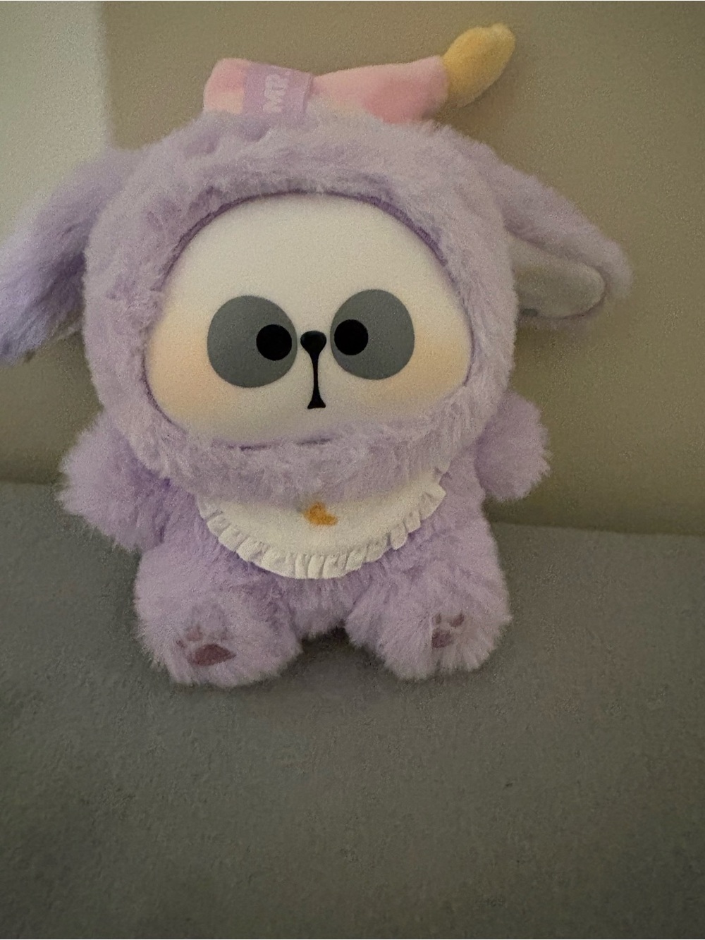 Lavender Plush Lamb Character Toy - Soft Purple Stuffed Animal